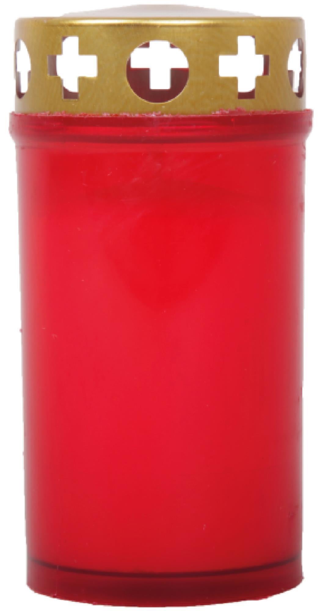 Tagebrenner Grabkerze Rot 30h