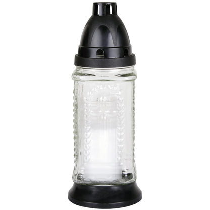 Grablaterne aus Glas inkl. Grabkerze
