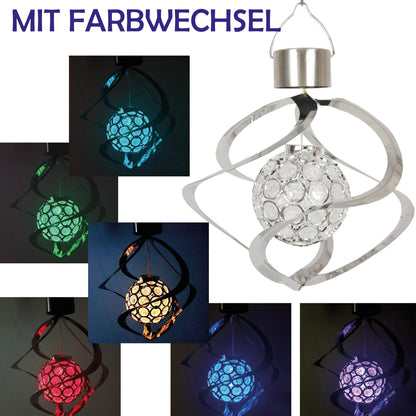 Solar Kugellampen Haken Farbwechsel Ø18 x 26cm
