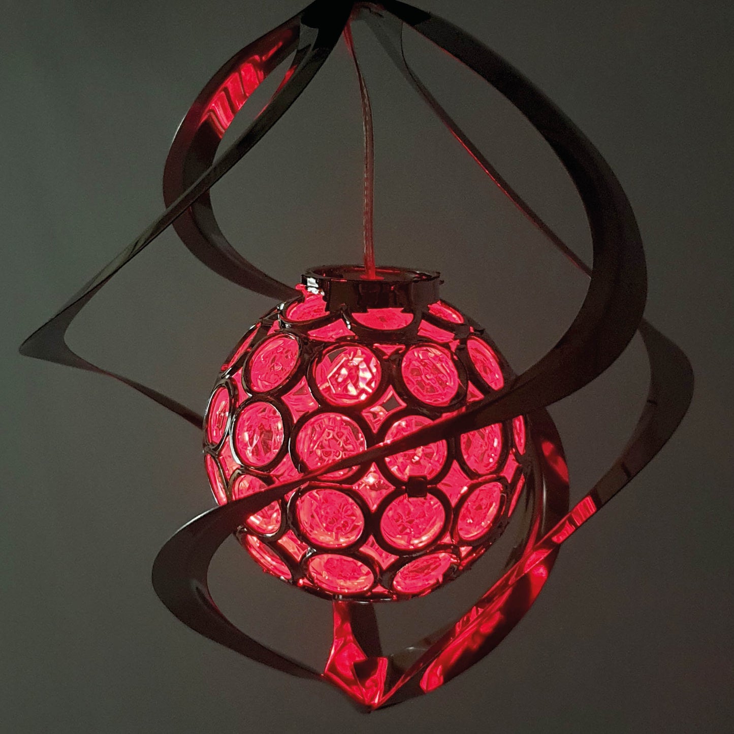 Solar Kugellampen Haken Farbwechsel Ø18 x 26cm